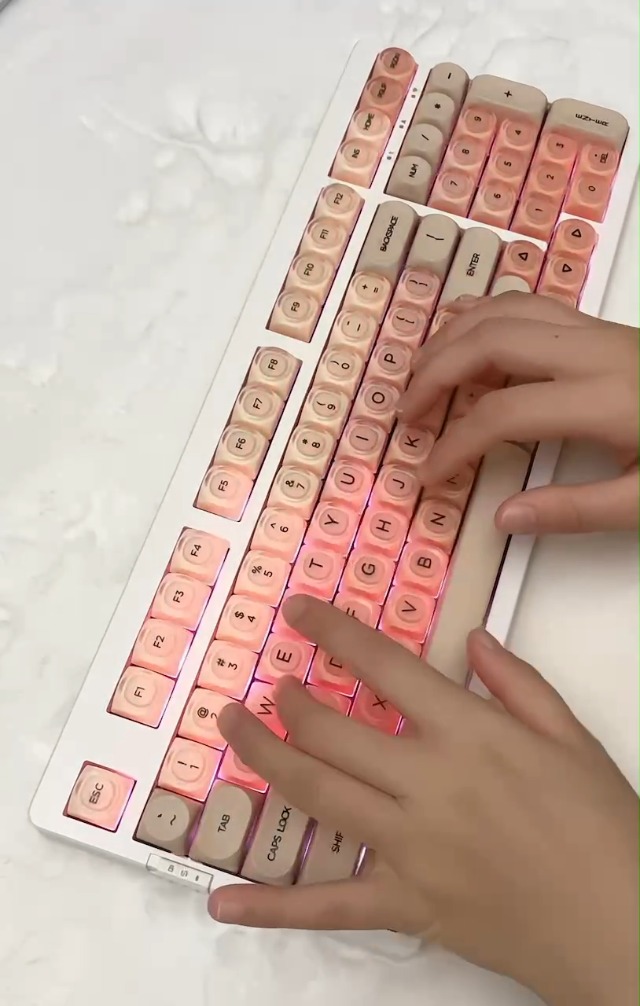 Amazon.com: ZORNHER ZH980 Foundation Mechanical Keyboard,95% Pink